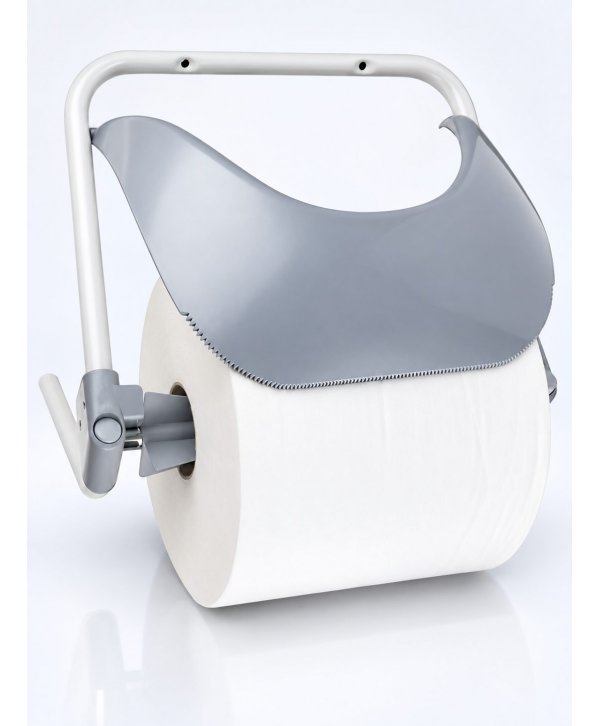 Dispenser industrial din metal si plastic cu fixare pe perete pentru role de hârtie mari Clar Systems – Robust si Eficient Dispenser industrial din metal si plastic cu fixare pe perete pentru role de hârtie mari Clar Systems – Robust si Eficient
