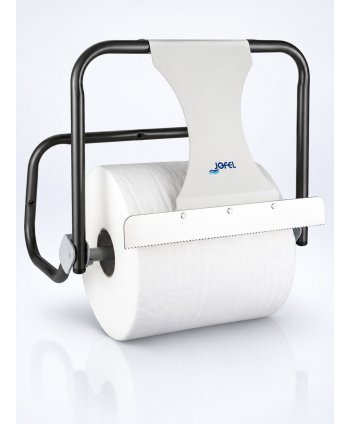 Dispenser industrial din otel cu fixare pe perete pentru role de hârtie mari Jofel – Rezistență maximă și utilizare profesională