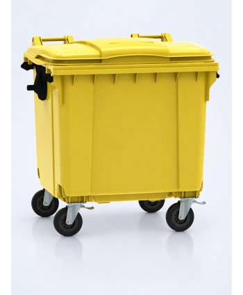 Container de Gunoi Galben 1100L pentru Colectare Selectivă Deșeuri din Plastic – Fabricat în Germania de ESE®