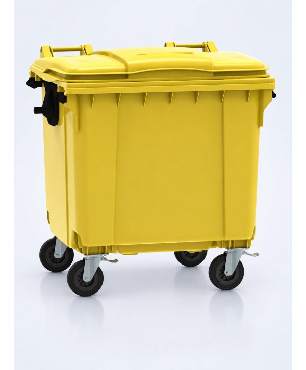 Container de Gunoi Galben 1100L pentru Colectare Selectivă Deșeuri din Plastic – Fabricat în Germania de ESE® Container de Gunoi Galben 1100L pentru Colectare Selectivă Deșeuri din Plastic – Fabricat în Germania de ESE®