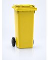 Pubelă Galbenă Colectare Selectivă 120L Fabricată în Germania de ESE®, Durabilitate Maximă și Protecție UV
