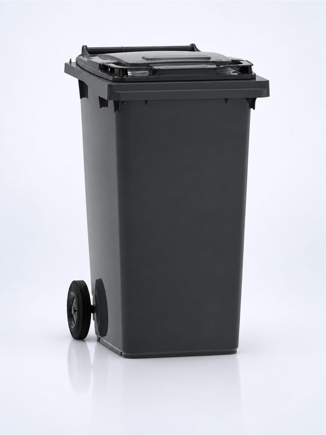 Pubelă Neagră Colectare Reziduală 240L Fabricată în Germania de ESE®, Rezistentă la Coroziune, UV, Intemperii