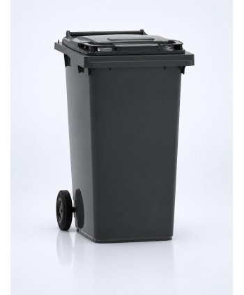 Pubelă Neagră Colectare Reziduală 240L Fabricată în Germania de ESE®, Rezistentă la Coroziune, UV, Intemperii