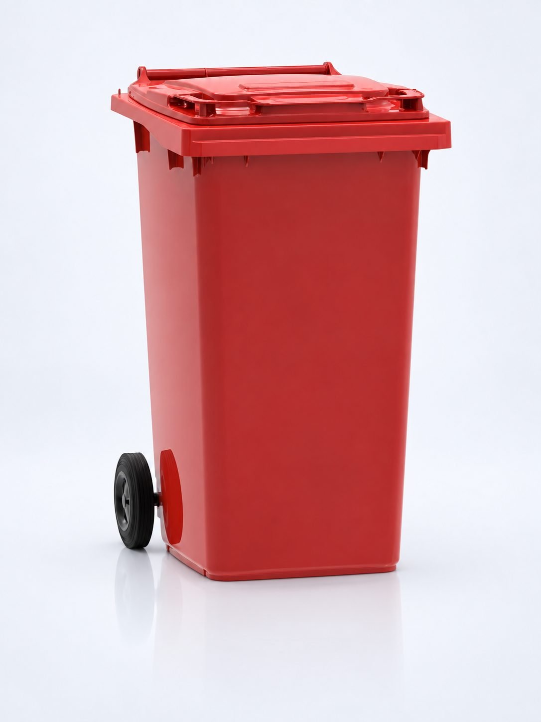 Pubelă Roșie Colectare Selectivă 240L Fabricată în Germania de ESE®, Calitate Superioară, Rezistență UV și Intemperii