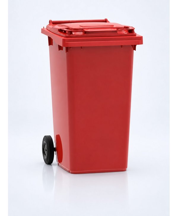 Pubelă Roșie Colectare Selectivă 240L Fabricată în Germania de ESE®, Calitate Superioară, Rezistență UV și Intemperii Pubelă Roșie Colectare Selectivă 240L Fabricată în Germania de ESE®, Calitate Superioară, Rezistență UV și Intemperii