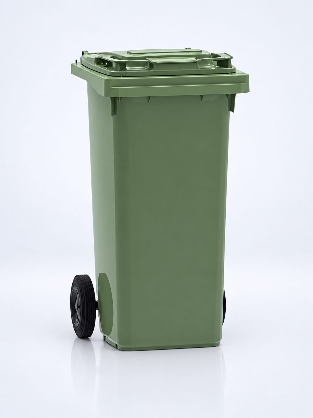 Pubelă Verde Colectare Selectivă 120L Fabricată în Germania de ESE®, Rezistență mare la Umezeală, Coroziune, Socuri Mecanice