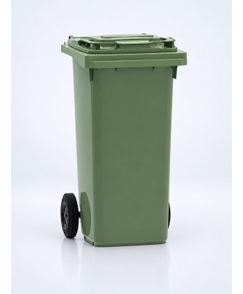 Pubelă Verde Colectare Selectivă 120L Fabricată în Germania de ESE®, Rezistență mare la Umezeală, Coroziune, Socuri Mecanice