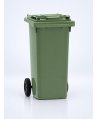 Pubelă Verde Colectare Selectivă 120L Fabricată în Germania de ESE®, Rezistență mare la Umezeală, Coroziune, Socuri Mecanice