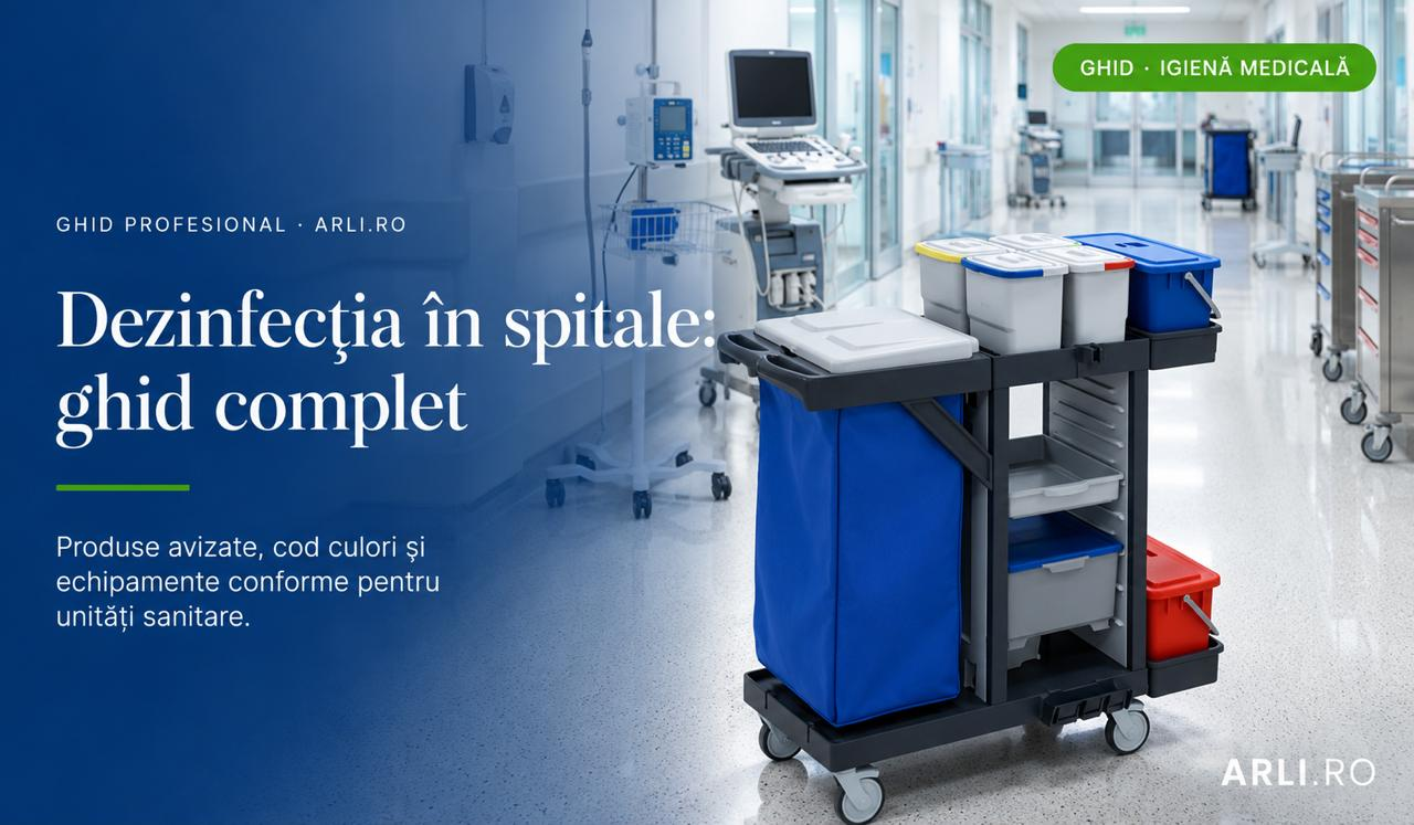 Dezinfecția în spitale: ghid Ordinul MS 1761/2021