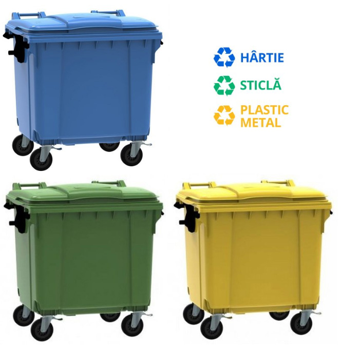 Containere pentru colectare selectivă 1100 litri - Arli Co